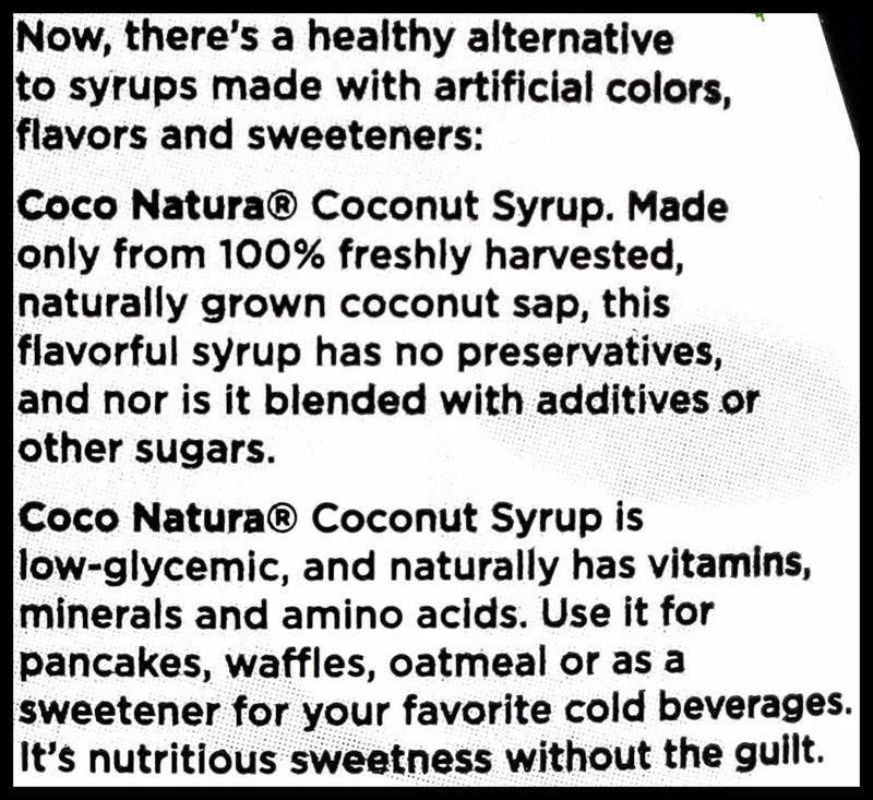 Coco Natura Organic Coconut Syrup (250ml) - Organics.ph