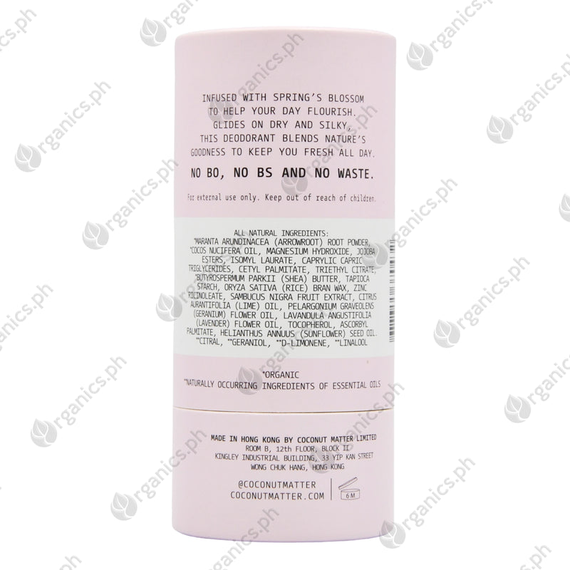 Coconut Matter Mood Organic Deodorant - Geranium, Lavender & Lime (Spring) (35g) - Organics.ph