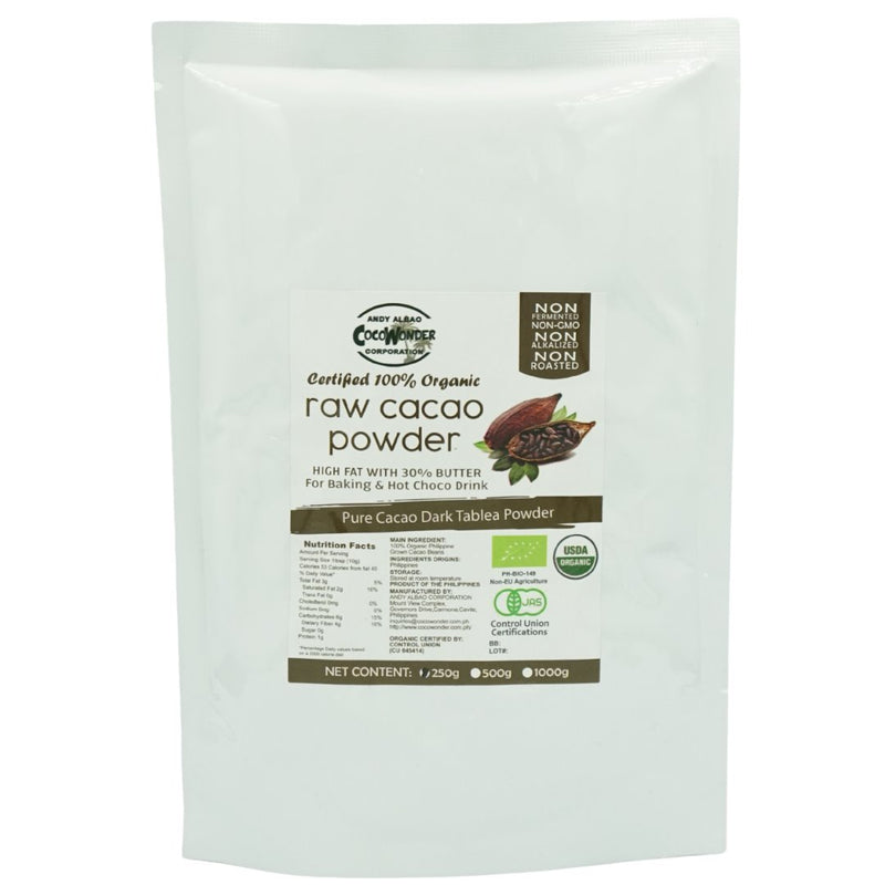 CocoWonder Organic Cacao Powder (250g) - Organics.ph
