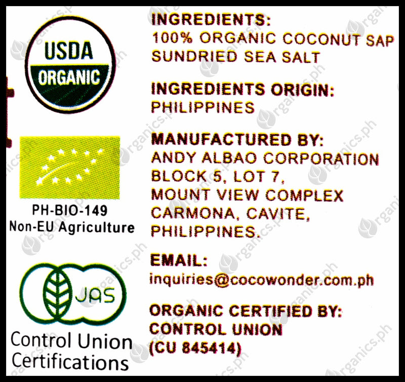 CocoWonder Organic Coconut Aminos Liquid Sauce (750ml) - Organics.ph