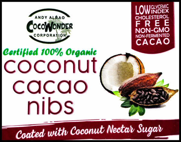 CocoWonder Organic Coconut Cacao Nibs (100g) - Organics.ph