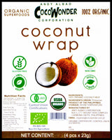 CocoWonder Organic Coconut Wrap 4pcs. (52g) - Organics.ph