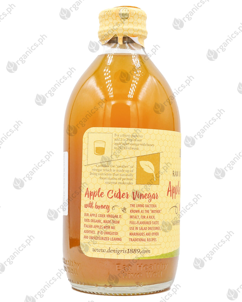 De Nigris Organic Apple Cider Vinegar - Honey (500ml) - Organics.ph