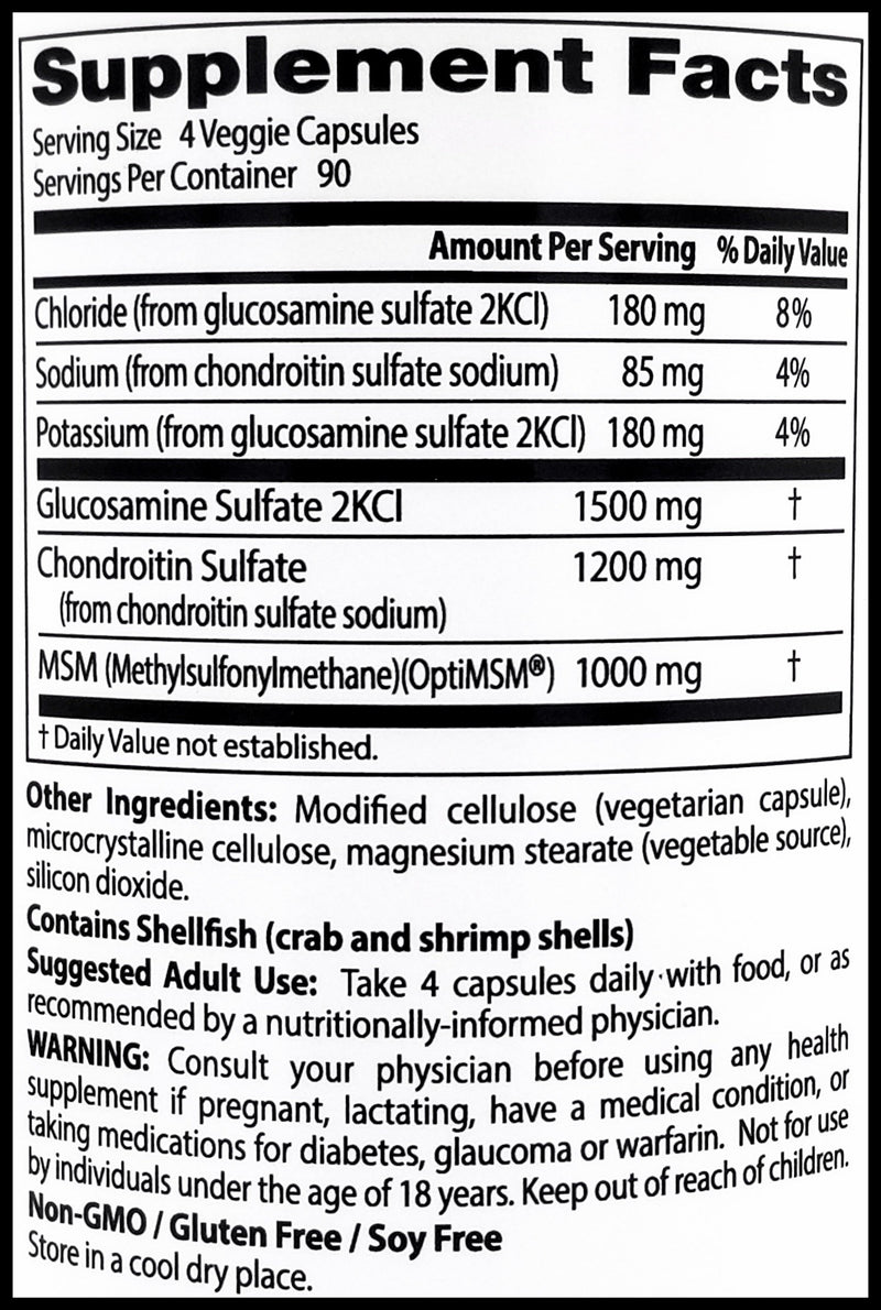 Doctor's Best Glucosamine Chondroitin MSM (360 caps) - Organics.ph