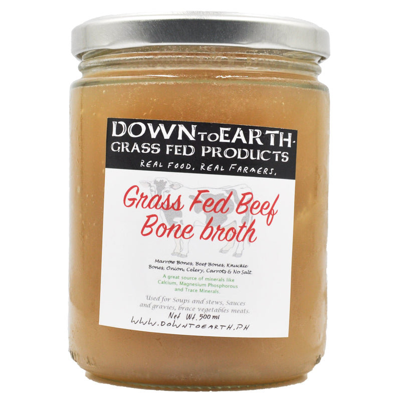 Down to Earth Grass Fed Beef Bone Broth - 24 Hour (500ml) - Organics.ph