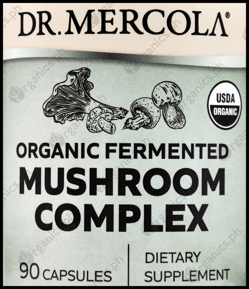 Dr. Mercola Organic Fermented Mushroom Complex 1.9g (90 capsules) - Organics.ph