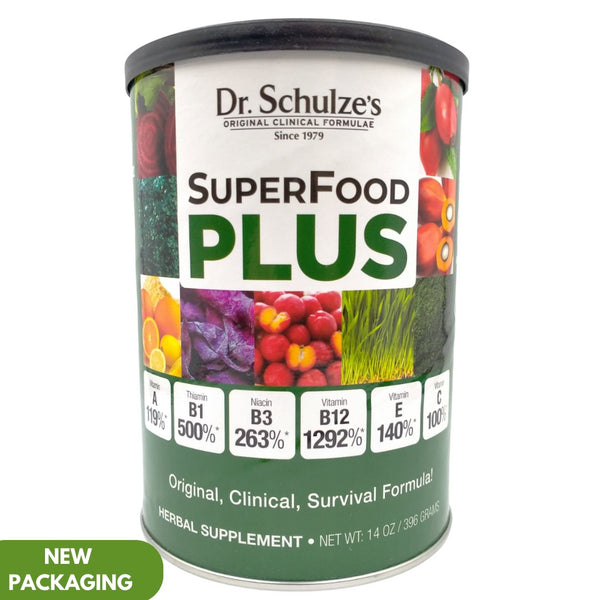 Dr. Schulze's Organic SuperFood Plus Vitamin & Mineral Herbal Concentrate (396g Powder) - Organics.ph