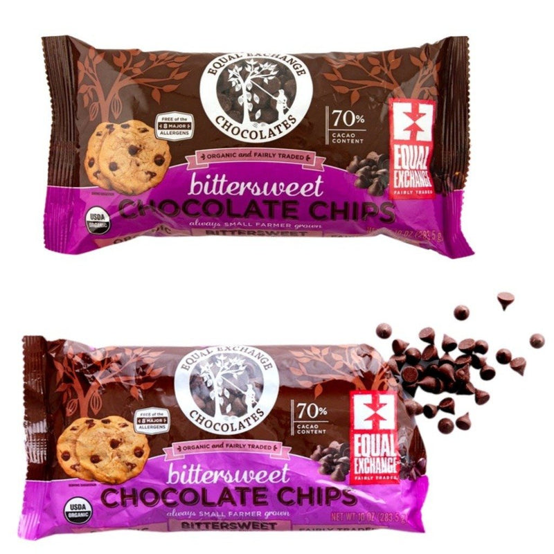 Equal Exchange Bittersweet Chocolate Chips - 70% (283g) - Organics.ph