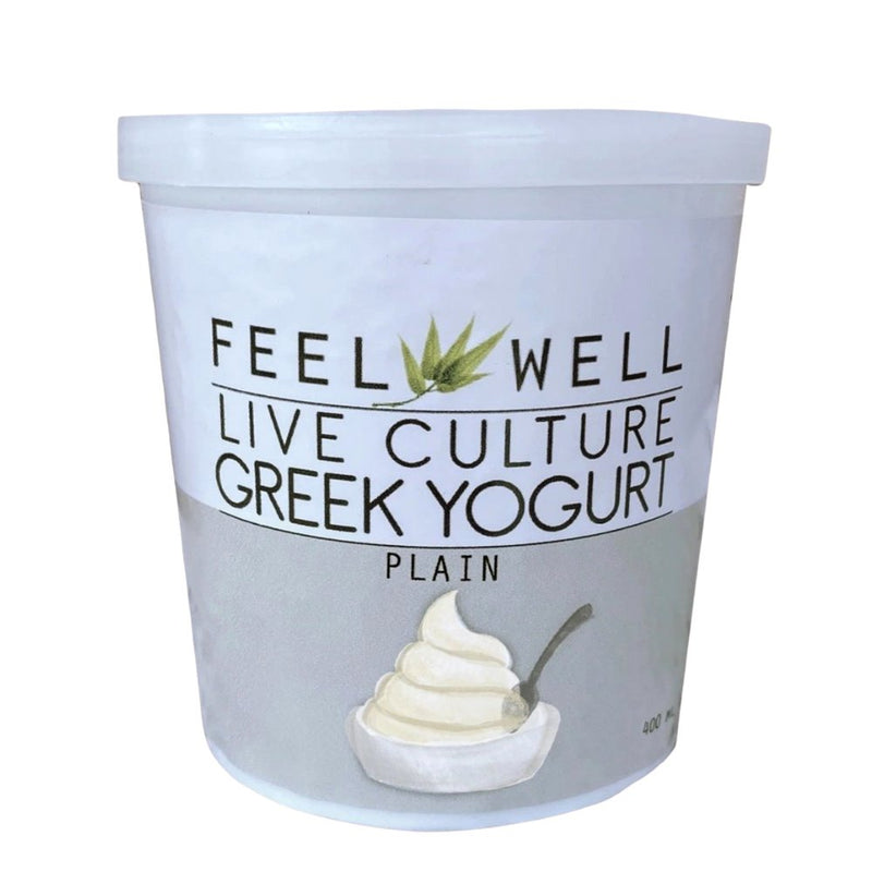Feel Well Live Culture Greek Yogurt Plain (400ml) - Pre Order (1 week delivery) - Organics.ph