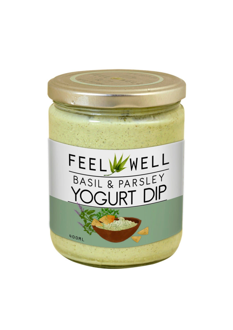 Feel Well Yogurt Dip - Basil and Parsley (400ml) - Pre Order (1-2 weeks delivery) - Organics.ph