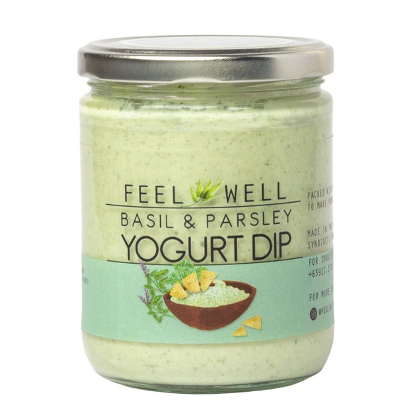 Feel Well Yogurt Dip - Basil and Parsley (400ml) - Pre Order (1 week delivery) - Organics.ph