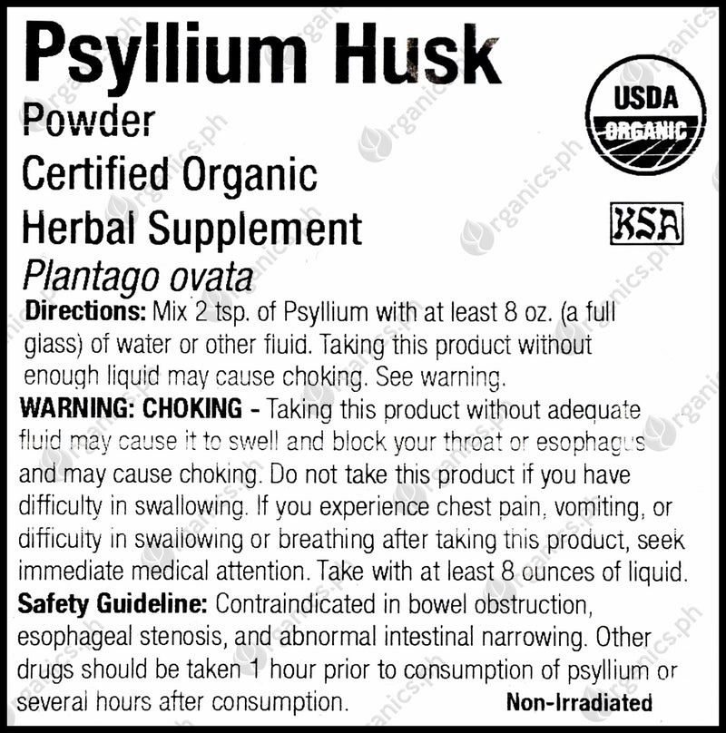 Frontier Organic Psyllium Husk Fiber - Powder (453g) - Organics.ph