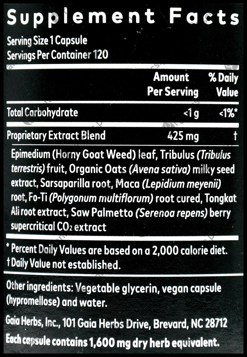GAIA Herbs H Goat Weed with Maca & Saw Palmetto (120 caps) - Organics.ph