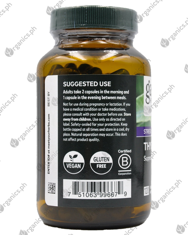 GAIA Herbs Thyroid Support (120 caps) - Organics.ph