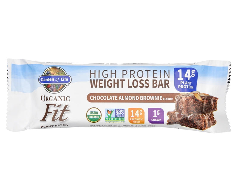 Garden of Life Organic Fit Protein Bar - Chocolate Almond Brownie (1 Bar 55g) - Organics.ph