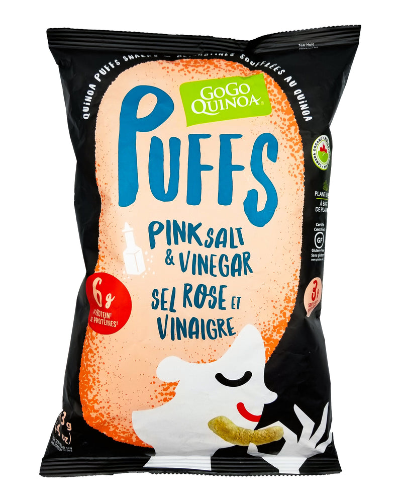 Gogo Quinoa Organic Puffs Snack - Pink Salt & Vinegar (113g) - Organics.ph