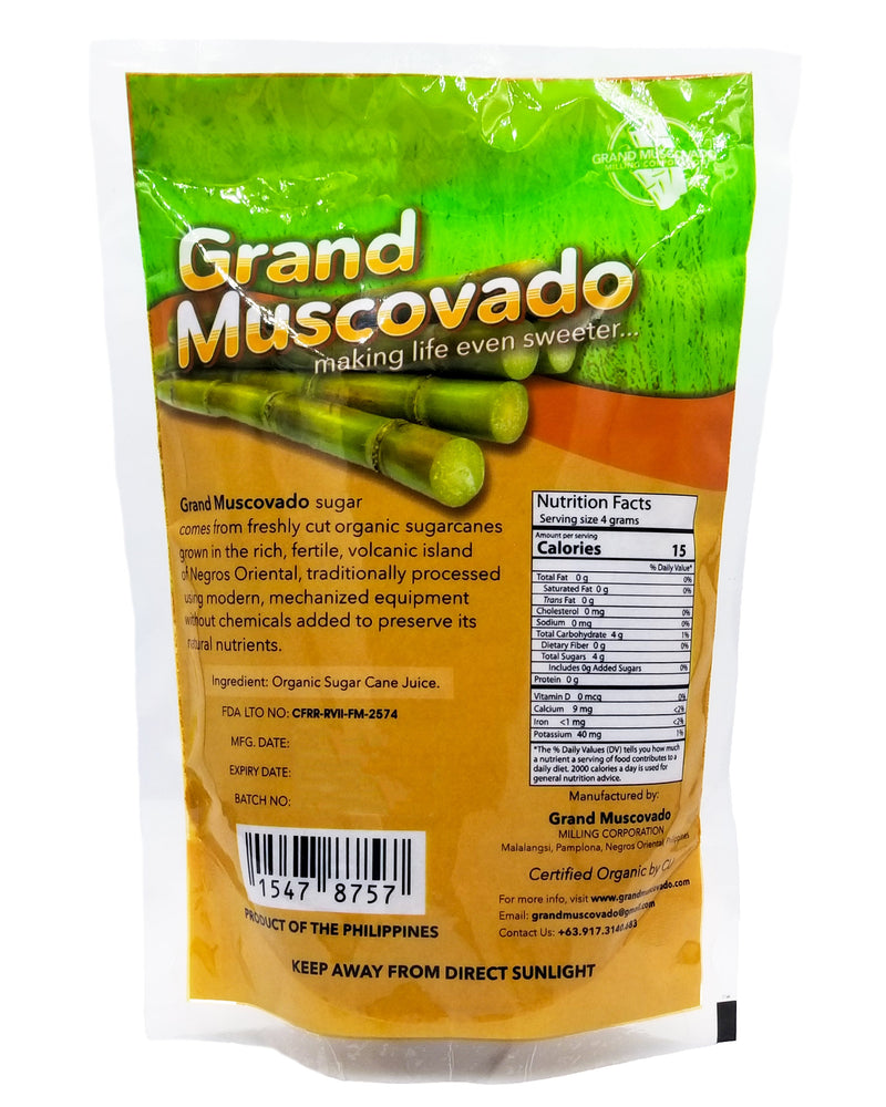 Grand Muscovado Organic Muscovado Sugar (500g) - Organics.ph