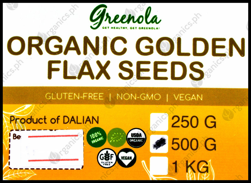 Greenola Organic Flax Seeds (500g) - Organics.ph