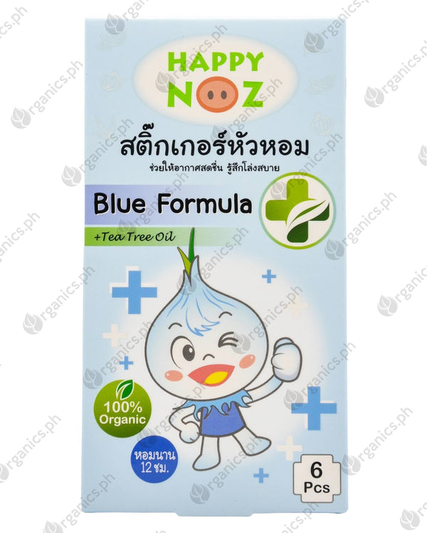 Happy Noz Organic Onion Sticker - Blue Formula + Tea Tree Oil (Anti-Bac) (6pcs) - Organics.ph