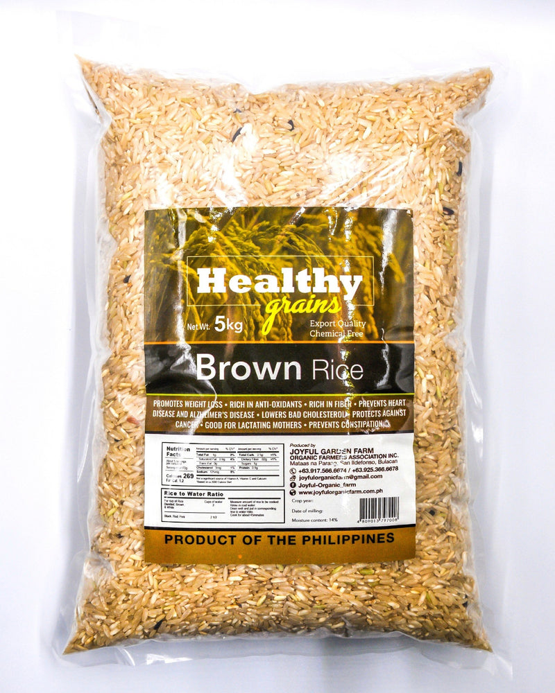 Healthy Grains Organic Brown Rice 5kg - Organics.ph