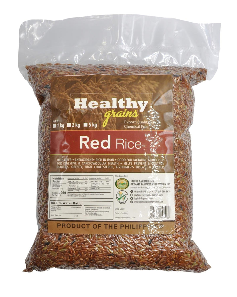 Healthy Grains Organic Red Rice - Organics.ph