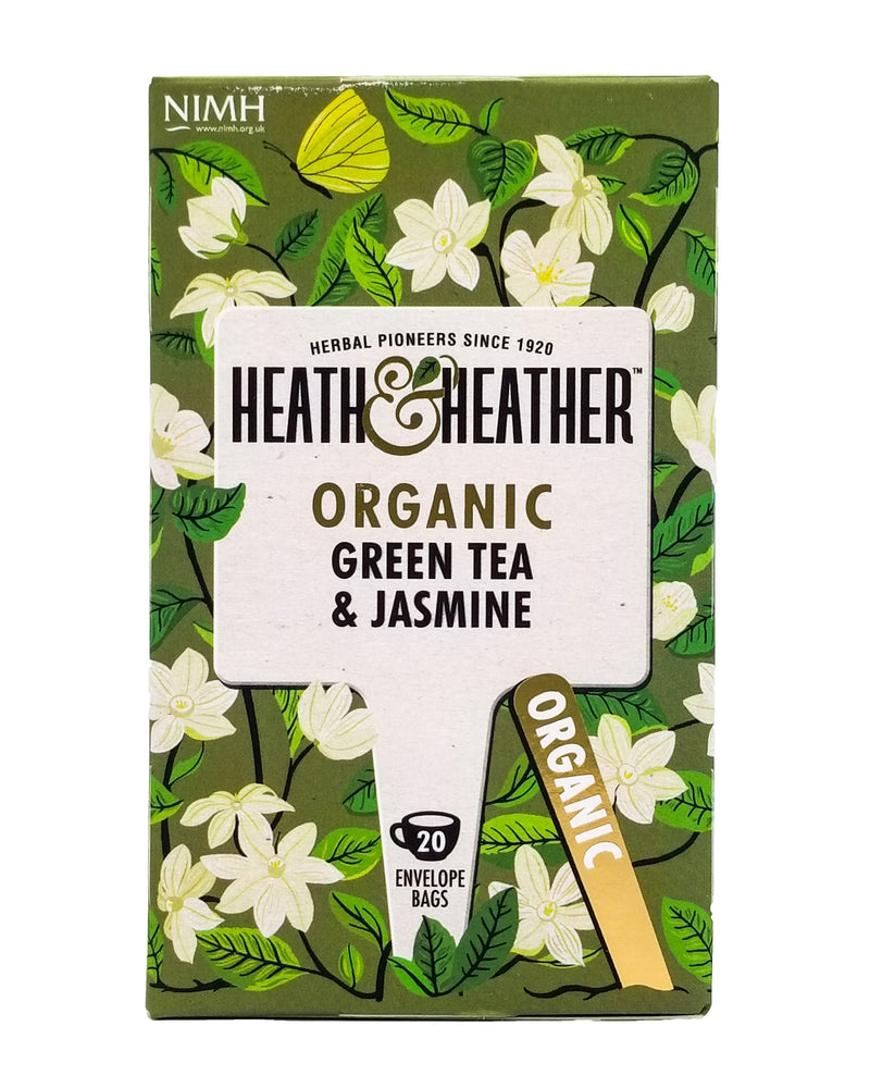 Heath and Heather Organic Green Tea (Jasmine) (20 bags) - Organics.ph