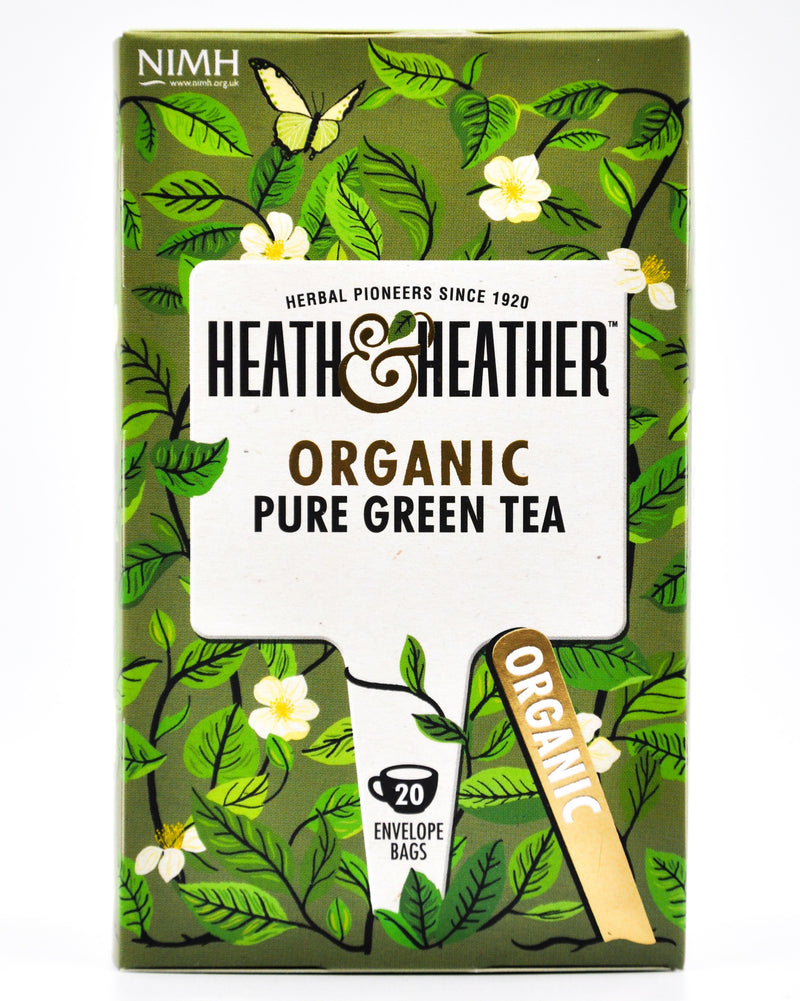 Heath and Heather Organic Pure Green Tea (20 tea bags) - Organics.ph