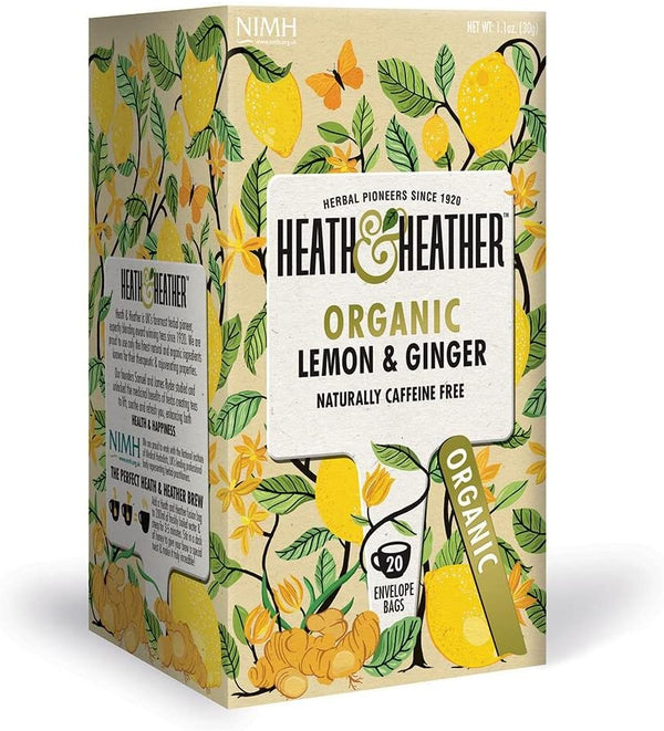 Heath and Heather Organic Tea - Lemon & Ginger (20 tea bags) Lemon & Ginger - Organics.ph