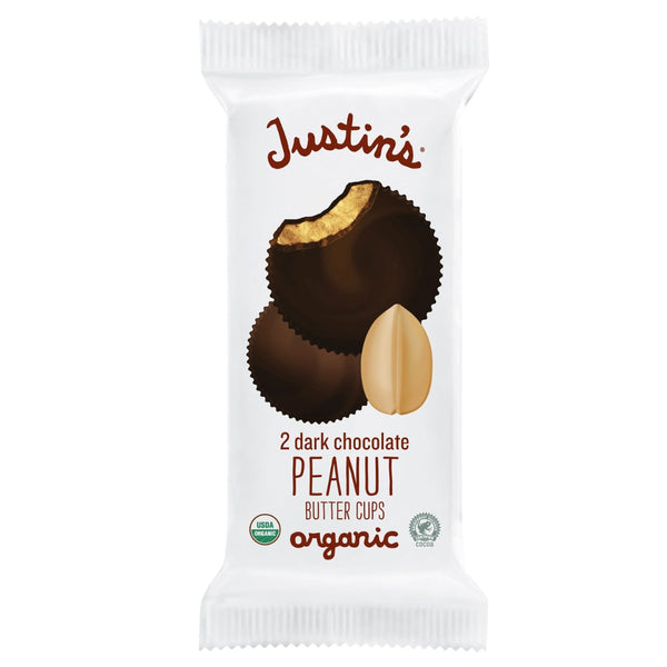 Justin's Organic Dark Chocolate Peanut Butter Cups (40g) - Organics.ph