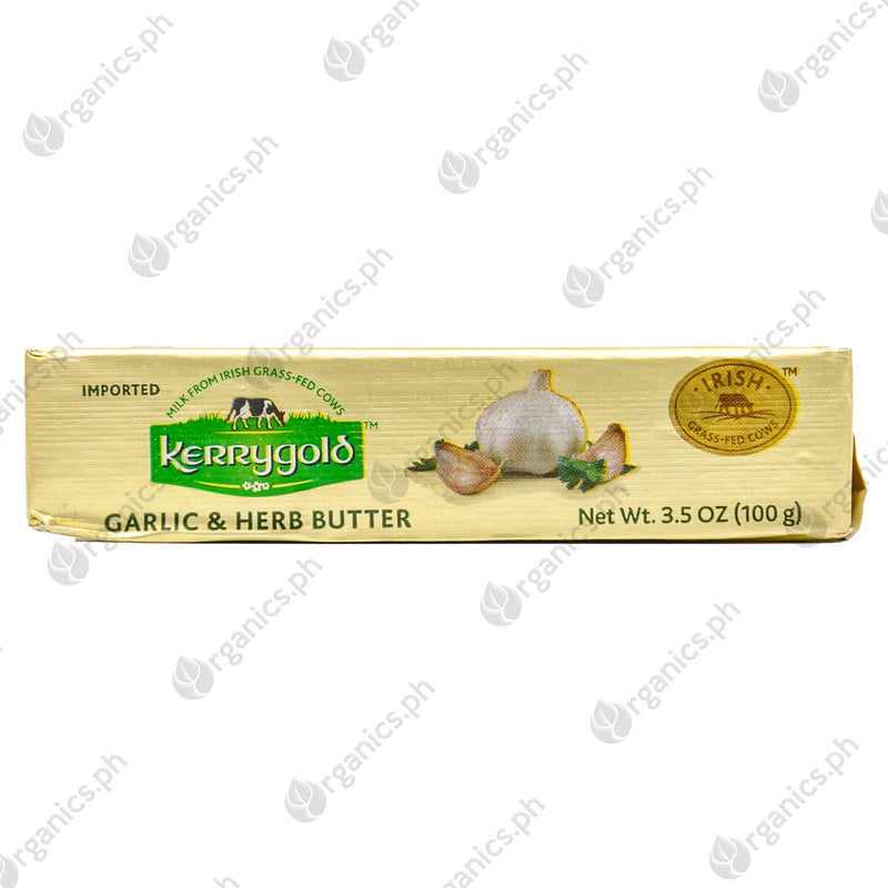 Kerrygold Grass-fed Butter - Garlic & Herb (100g) - Organics.ph