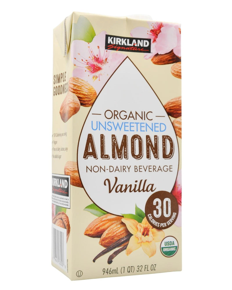 Kirkland Signature Organic Almond Milk - Vanilla (Unsweetened) (946ml) - Organics.ph