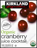 Kirkland Signature Organic Cranberry Juice Cocktail (2.84L) - Organics.ph