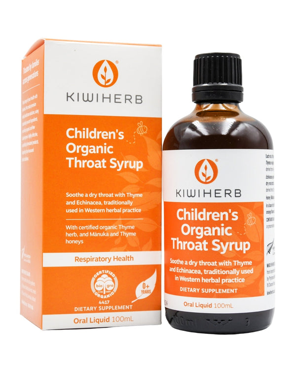 Kiwiherb Organic Herbal Supplements - Children's Throat Syrup (100ml) - Organics.ph