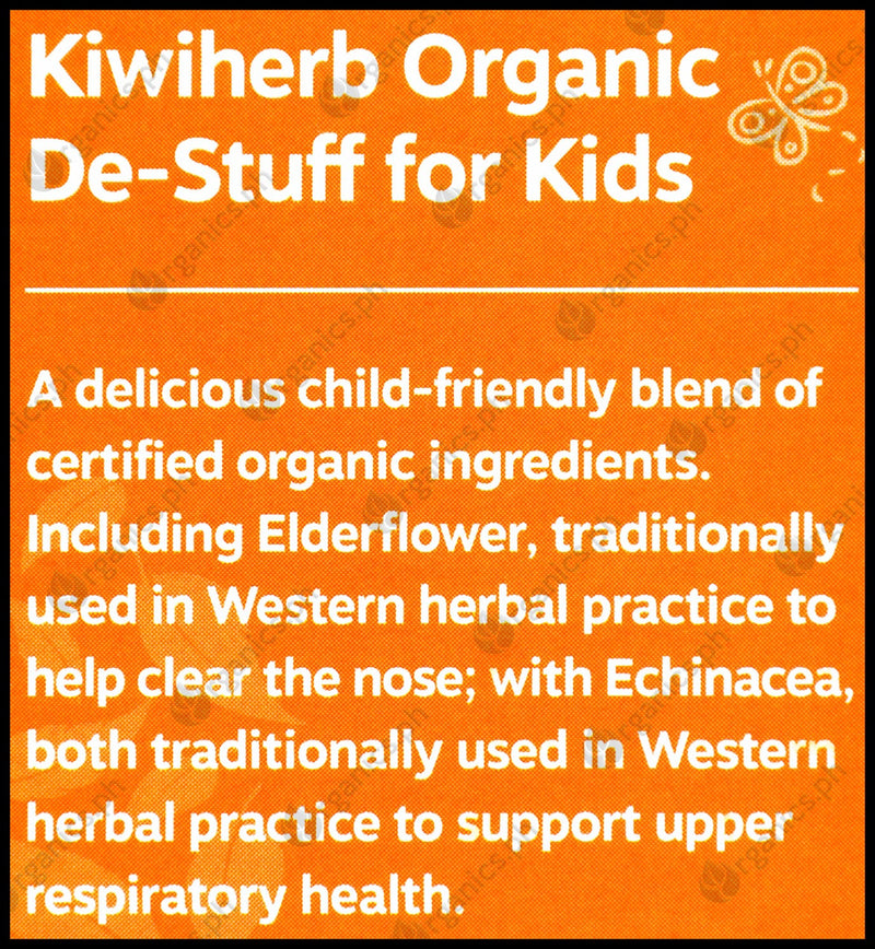 Kiwiherb Organic Herbal Supplements - De-Stuff For Kids (100ml) - Organics.ph