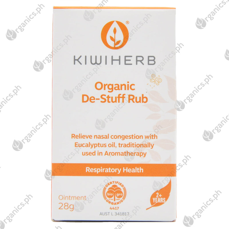 Kiwiherb Organic Herbal Supplements - De-Stuff Rub (2 years+) (28g) - Organics.ph