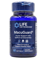 Life Extension MacuGuard Ocular Eye Support w/ Saffron & Astaxanthin (60 softgels) - Organics.ph