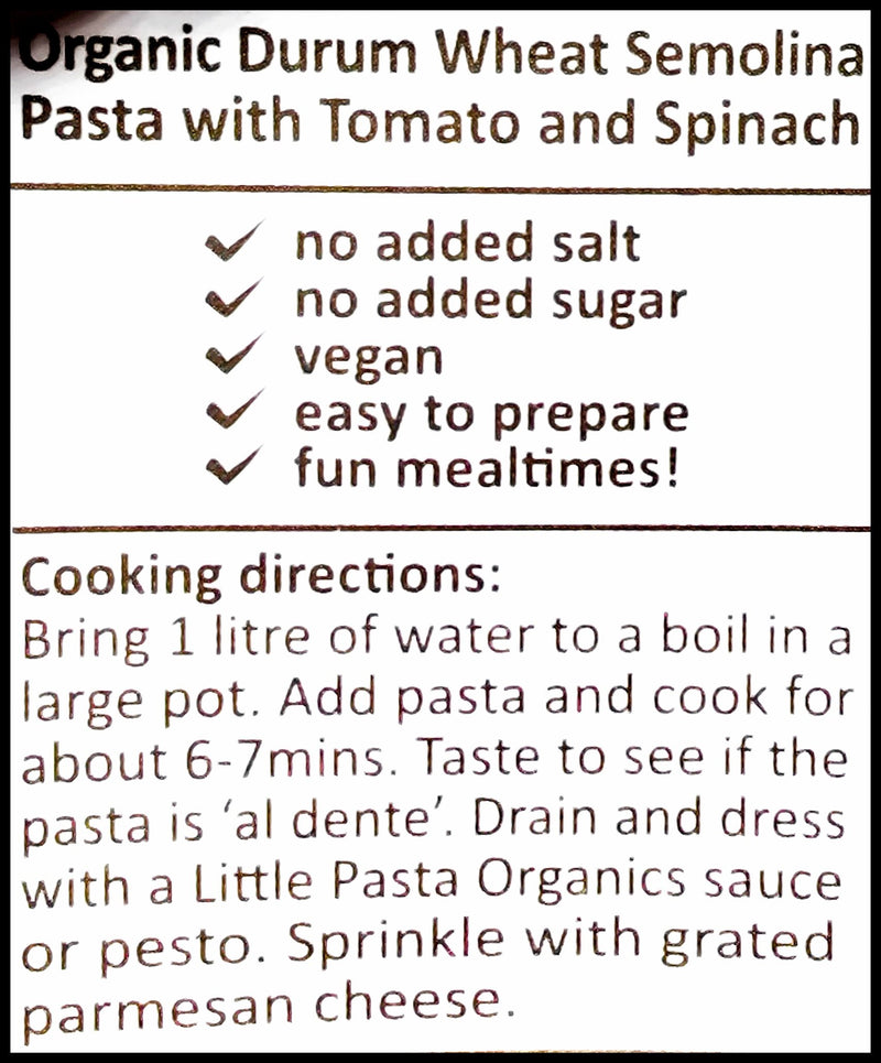 Little Pasta Organics - Travel Shapes (250g) - Organics.ph