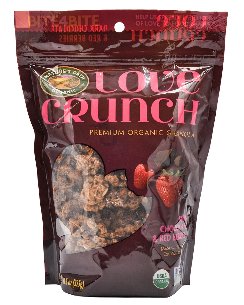 Love Crunch Organic Granola Dark Chocolate & Red Berries (325g) - Organics.ph