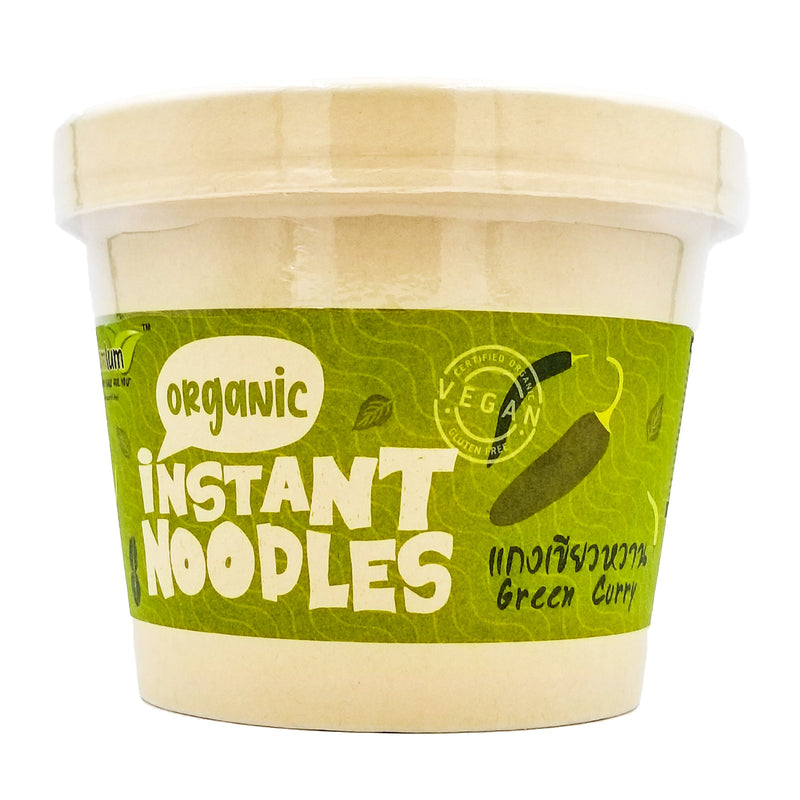 Lumlum Organic Brown Rice Instant Noodles - Green Curry (70g) - Organics.ph