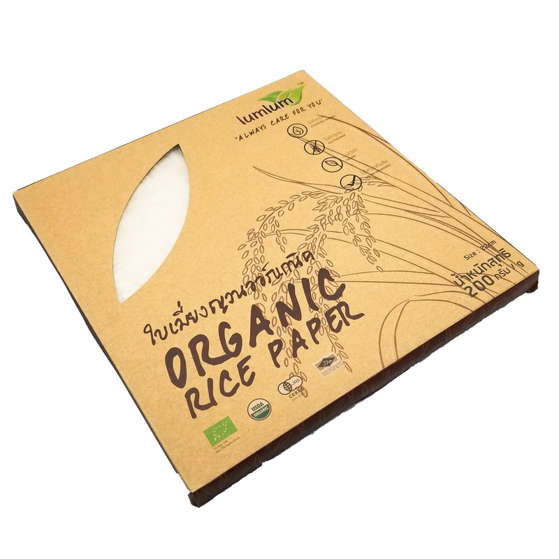 Lumlum Organic Rice Paper - 22 cm (200g) - Organics.ph