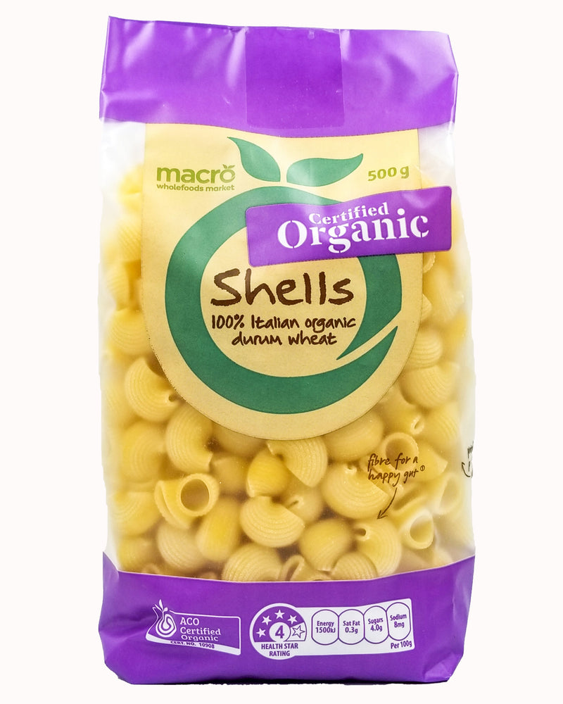 Macro Organic Pasta - Shells (500g) - Organics.ph