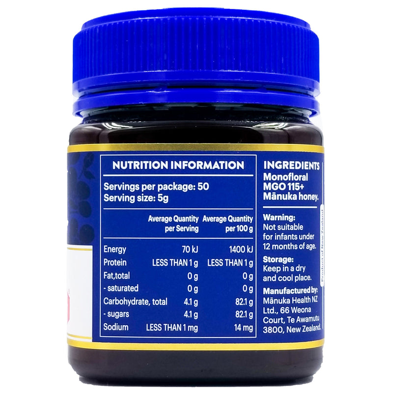 Manuka Health Manuka Honey UMF 6+ / (MGO 115+) (250g) - Organics.ph