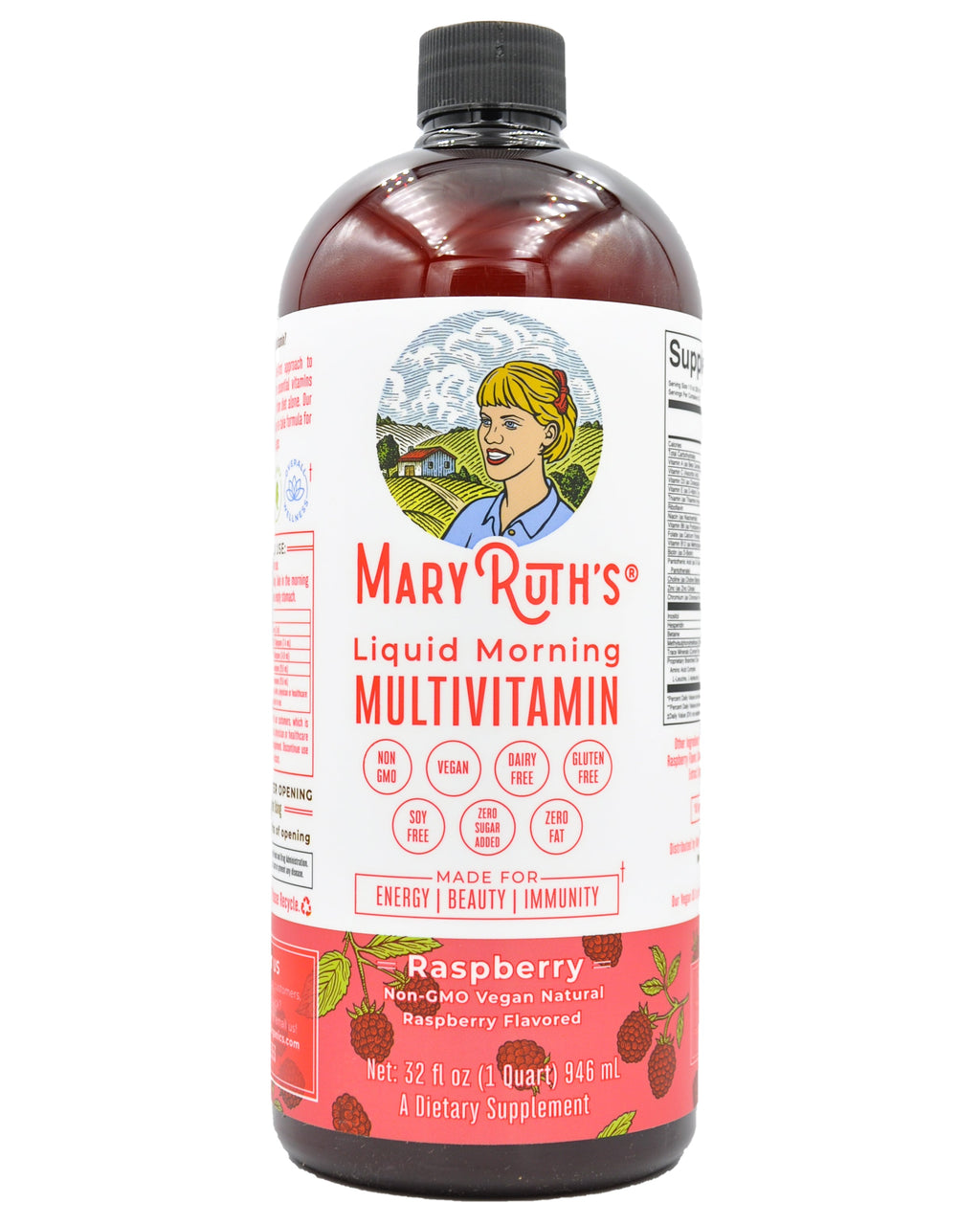 Mary Ruth Multi Mary Ruth's Liquid Morning Multivitamin - Raspberry (946ml) - Organics.ph