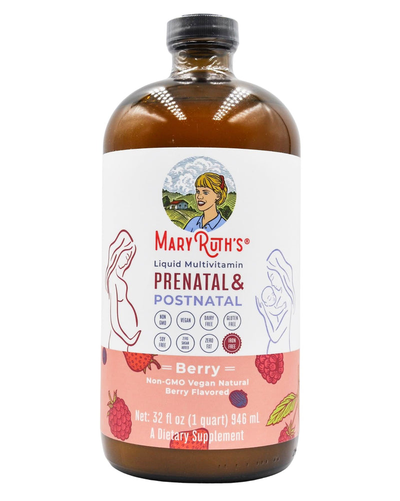 Mary Ruth Multi Mary Ruth's Liquid Multivitamin Prenatal+ Postnatal - Berry (946ml ...