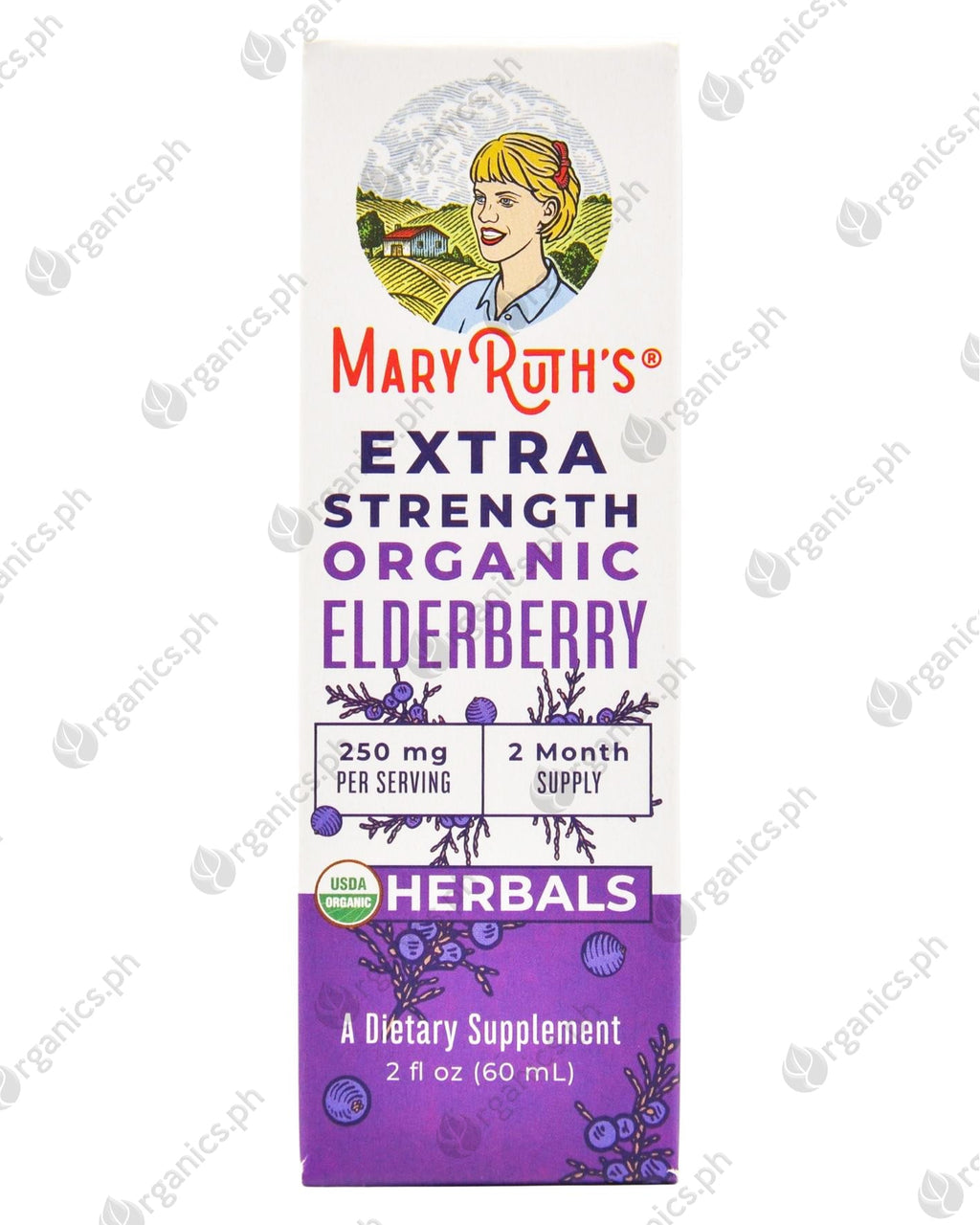 Mary Roots Liquid Mary Ruth's Organic Liquid Elderberry (Extra Strength) (60ml) - Organics.ph