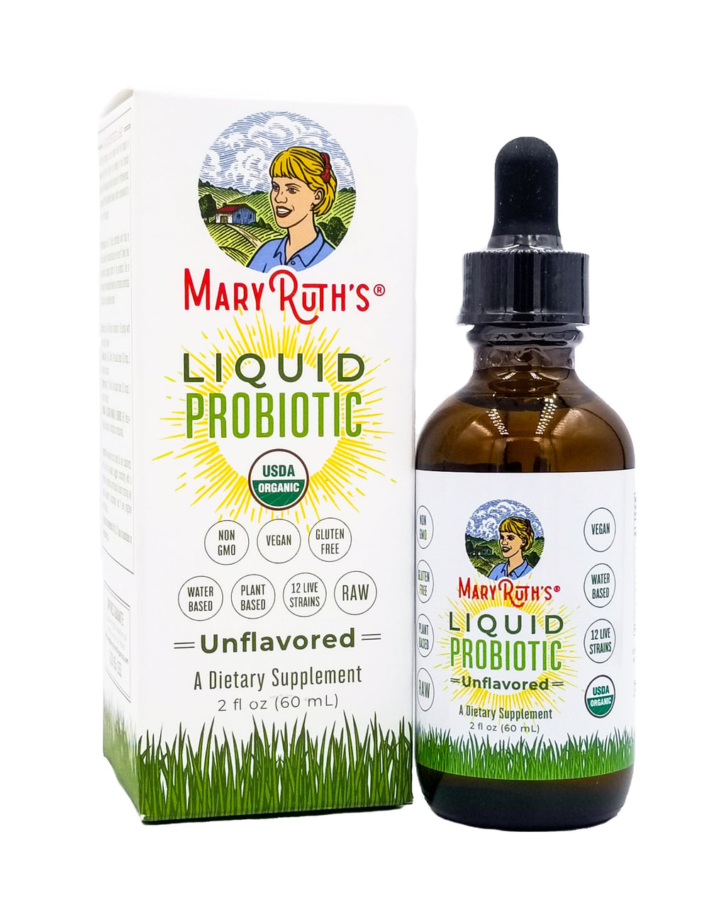Mary Roots Liquid Mary Ruth's Organic Liquid Probiotic (Unflavored) (60ml) - Organics.ph