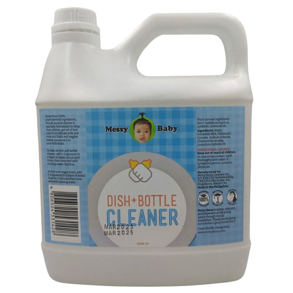 Messy Baby Natural Dish and Bottle Cleaner (2000ml) - Organics.ph