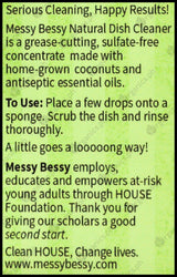 Messy Bessy Natural Dish Cleaner - Aloe Green Tea (2000ml) - Organics.ph