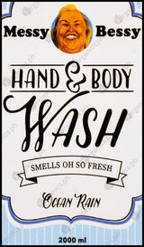 Messy Bessy Natural Hand & Body Wash - Ocean Rain (2000ml) - Organics.ph