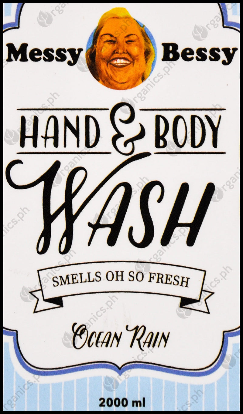 Messy Bessy Natural Hand & Body Wash - Ocean Rain (2000ml) - Organics.ph
